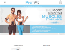 Tablet Screenshot of premfit.com